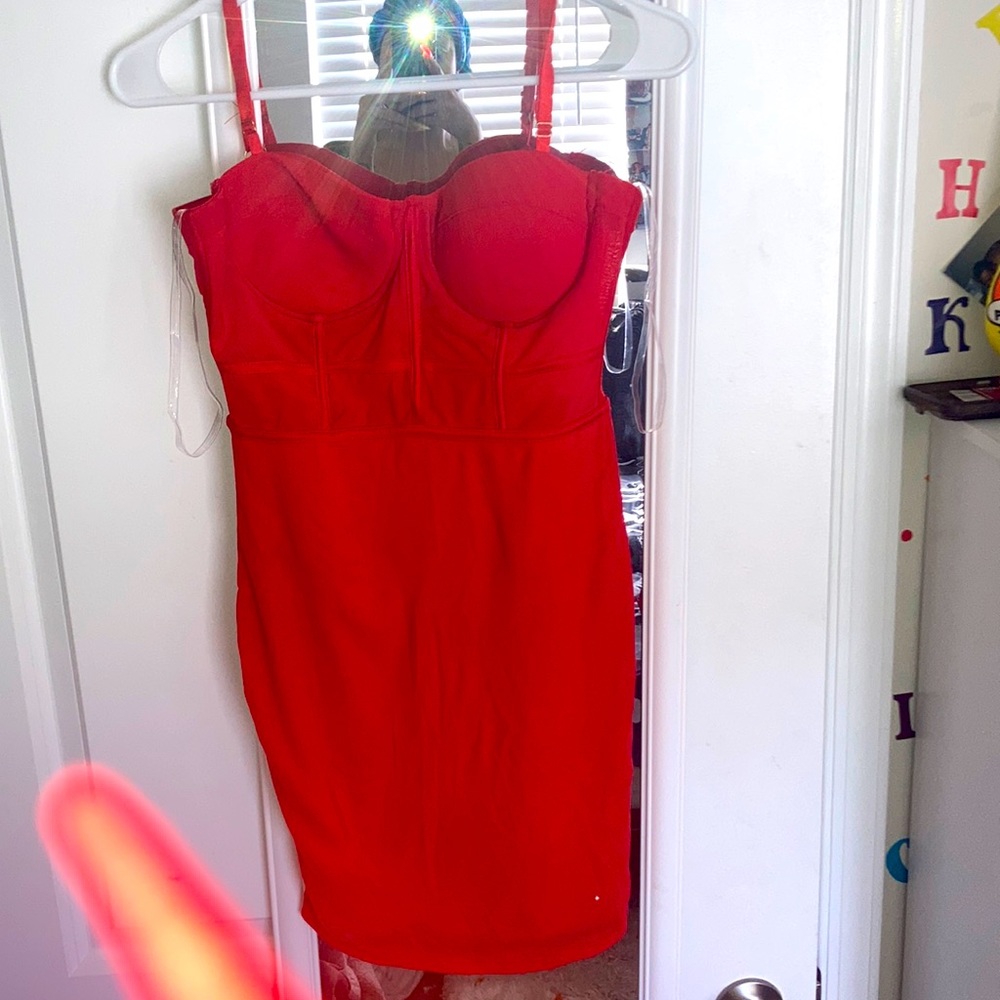 Haute Monde Tight fitted red slip on